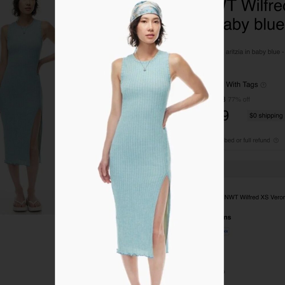 Wilfred Blue Gingham Verona Dress (MOVING SALE!)
